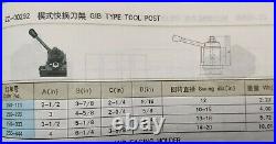 AXA Series Wedge Quick Change Tool Post Set, Up to12 (251-111)
