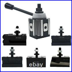 AXA Size 250-100 Set Piston Type Quick Change Tool Post Set for 6-12 Lathe USA
