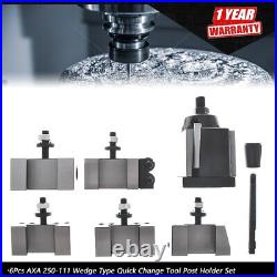 AXA Size 250-111 Set Wedge Type Quick Change Tool Post Holder For Lathe 6- 12