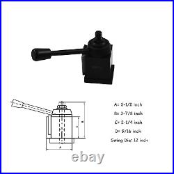 AXA Size Wedge Type Tool Post 250-111 up to 12 Swing Dia CNC Quick Change Tool