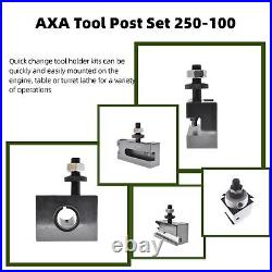 AXA Tool Post Set 250-100 Wedge Type Quick Change Tool Post Set 12 Inch Swing