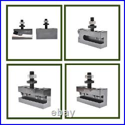 AXA Tool Post Set 250-100 Wedge Type Quick Change Tool Post Set 12 Inch Swing