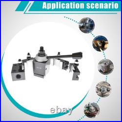 AXA Tool Post Set 250-100 Wedge Type Quick Change Tool Post Set 12 Inch Swing AXA Tool Post Set 250-100 Wedge Type Quick Change Tool Post Set 12 Inch Swing