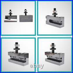 AXA Tool Post Set 250-100 Wedge Type Quick Change Tool Post Set 12 Inch Swing AXA Tool Post Set 250-100 Wedge Type Quick Change Tool Post Set 12 Inch Swing