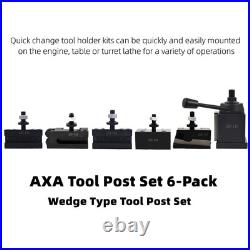 AXA Tool Post Set 250-111 Wedge Type Quick Change Tool Post Set 12 Inch Swing
