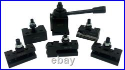 AXA Wedge Type Quick Change Tool Post Set for Mini Lathe 6-12 Swing Steel Mater