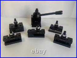 AXA Wedge Type Quick Change Tool Post Set for Mini Lathe 6-12 Swing Steel Mater