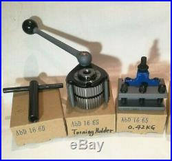 Ab 40 Position Quick Change Tool Post with 6 PCS AbD1665 for Lathe 5.1 to 11