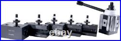 Accusize #0251-0400 Quick Change Tool Post Set BXA 6Pc for 14-20 Lathe USA Styl