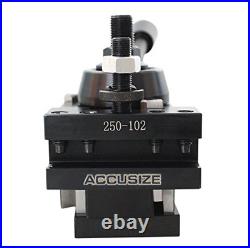 Accusize Industrial Tools 8 Pc AXA Wedge Type Quick Change Tool Post Set for Lat
