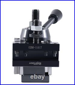 Accusize Industrial Tools 8 Pc AXA Wedge Type Quick Change Tool Post Set for Lat