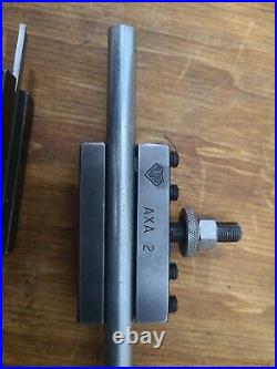 Aloris AXA QUICK CHANGE POST WITH 2 TOOL HOLDERS AS SHOWN