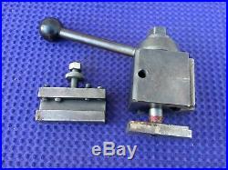 Aloris AXA Quick Change Tool Post With Aloris AXA 1 Tool Holder