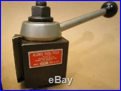 Aloris AXA Quick Change Wedge Tool Post with 5 tool holders