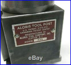 Aloris Axa Series Quick Change Lathe Tool Post + 2 Holders Up To 12 Swing