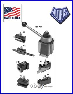 Aloris BXA Quick Change Lathe Tool Post 7 pc Holder Set #2-SET