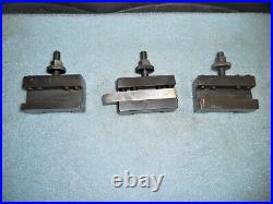 Aloris BXA Quick Change Tool Post, Wedge Type Clamp, with 5 Aloris Tool Holders