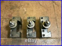 Aloris BXA Quick Change Tool Post with (3) Tool Holders BXA1 & BXA2 MADE IN USA