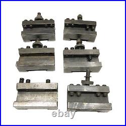 Aloris CA Lathe Quick Change Tool Post + 6 Tool Holders CA-1 CA-2 C2