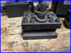 Aloris CA Quick Change Lathe Tool Post 7 pc Holder Set