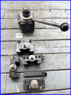 Aloris CXA Quick Change Lathe Tool Post 5pc Holder Set #3-BS