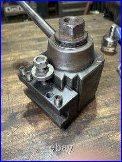 Aloris Ca Metal Lathe Quick Change Tool Post & 1 Tool Holder Machinist Tooling