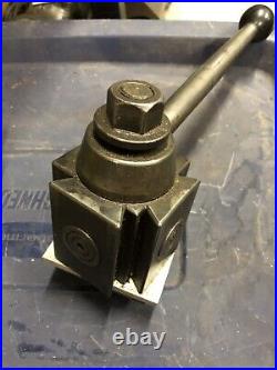 Aloris Cxa Quick Change Tool Post Piston Style Metal Lathe W 2 Tool Holders