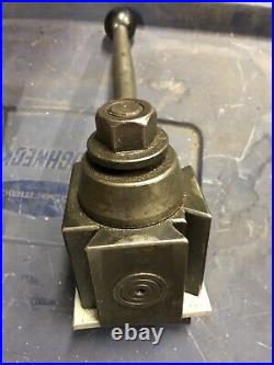 Aloris Cxa Quick Change Tool Post Piston Style Metal Lathe W 2 Tool Holders