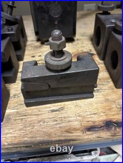 Aloris DA Quick Change Tool Post With 7 Tool Holders Turning Boring Parting
