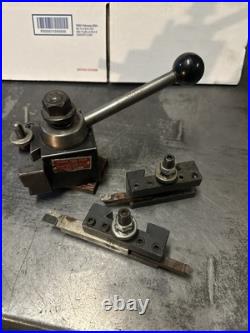 Aloris Quick Change Piston Type Model AX Tool Block With Toolholders Lot