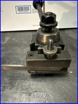 Aloris Quick Change Piston Type Model AX Tool Block With Toolholders Lot