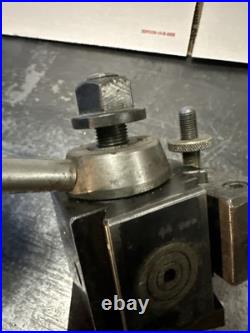 Aloris Quick Change Piston Type Model AX Tool Block With Toolholders Lot
