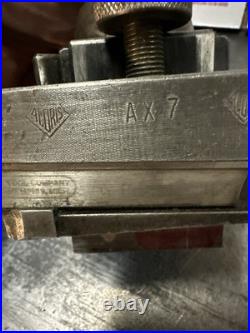 Aloris Quick Change Piston Type Model AX Tool Block With Toolholders Lot