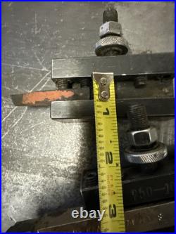 Aloris Quick Change Piston Type Model AX Tool Block With Toolholders Lot