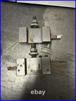Aloris Quick Change Piston Type Model AX Tool Block With Toolholders Lot