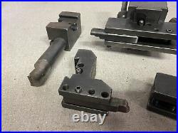 BIG Mack QUICK CHANGE LATHE TOOL POST With 5 TOOL HOLDERS BORING TURNING FACING