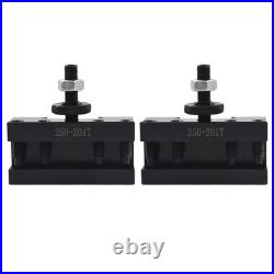BXA 250-222 Wedge Type Tool Post For Lathe 10 15 With 7PC Tool Holders