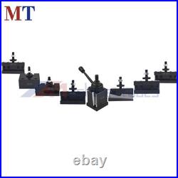 BXA 250-222 Wedge Type Tool Post For Lathe 10 15 With 7-Pack Tool Holders