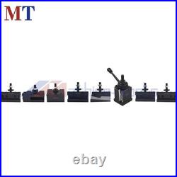 BXA 250-222 Wedge Type Tool Post For Lathe 10 15 With 7-Pack Tool Holders BXA 250-222 Wedge Type Tool Post For Lathe 10 15 With 7-Pack Tool Holders