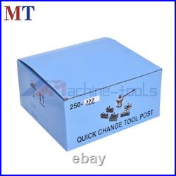 BXA 250-222 Wedge Type Tool Post For Lathe 10 15 With 7-Pack Tool Holders