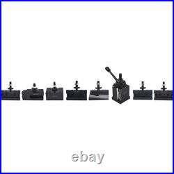 BXA Tool Post Set 8-Pack Wedge Type Quick Change Tool Post Set for Mini Lathe