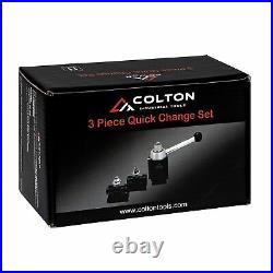 Colton Industrial Tools 3 Pc AXA Machinist Core Quick Change Wedge Tool Post Set