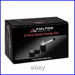 Colton Industrial Tools 3 Pc BXA Machinist Core Quick Change Wedge Tool Post Set