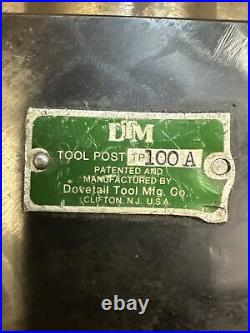 DTM USA TP100A Wedge Type Quick Change Tool Post Compatible With Aloris CA Holders