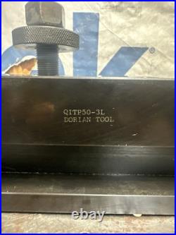 Dorian QITP50-3L Long Quick Change Tool Post Holder Fits DA Aloris