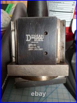 Dorian Qitp-40n Quadra Lathe Quick Change Tool Post, Used, Qitp40-1,2,7-71c