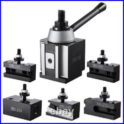 Durable & Versatile Quick Change Tool Post Set with 6 Pcs Lathe Tool Holders for