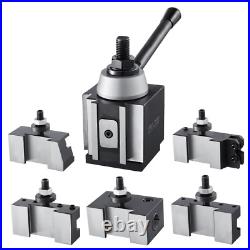 Durable & Versatile Quick Change Tool Post Set with 6 Pcs Lathe Tool Holders for