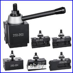 Durable & Versatile Quick Change Tool Post Set with 6 Pcs Lathe Tool Holders for