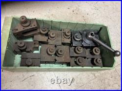 ENCO 45 Series Quick Change Metal Lathe Tool Post & Holders 13 Total Holders